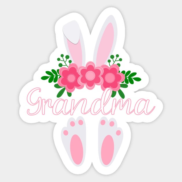 EASTER BUNNY GRANDMA FOR HER - MATCHING EASTER SHIRTS FOR WHOLE FAMILY Sticker by KathyNoNoise